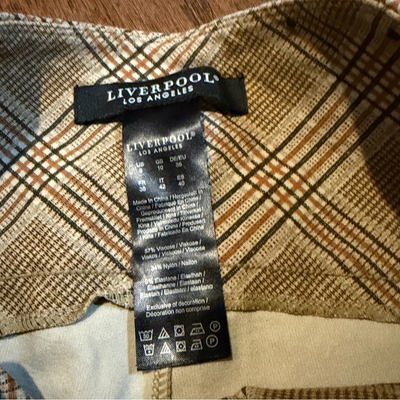 Liverpool Stella Plaid Kick Flare Pants - Picture 8 of 9